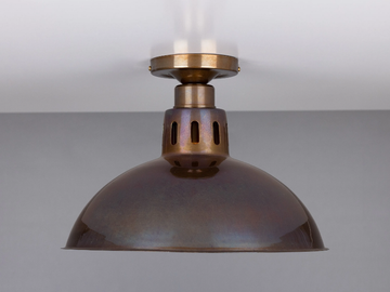 PARIS INDUSTRIAL BRASS CEILING FITTING - Handmade brass ceiling lamp by mullan lighting - view 2
